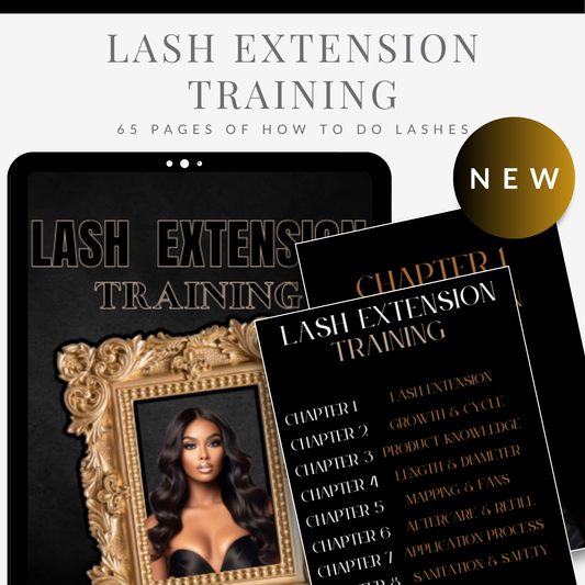 LASH EXTENSION TRAINING (65 Pages) | E-BOOK | PLR