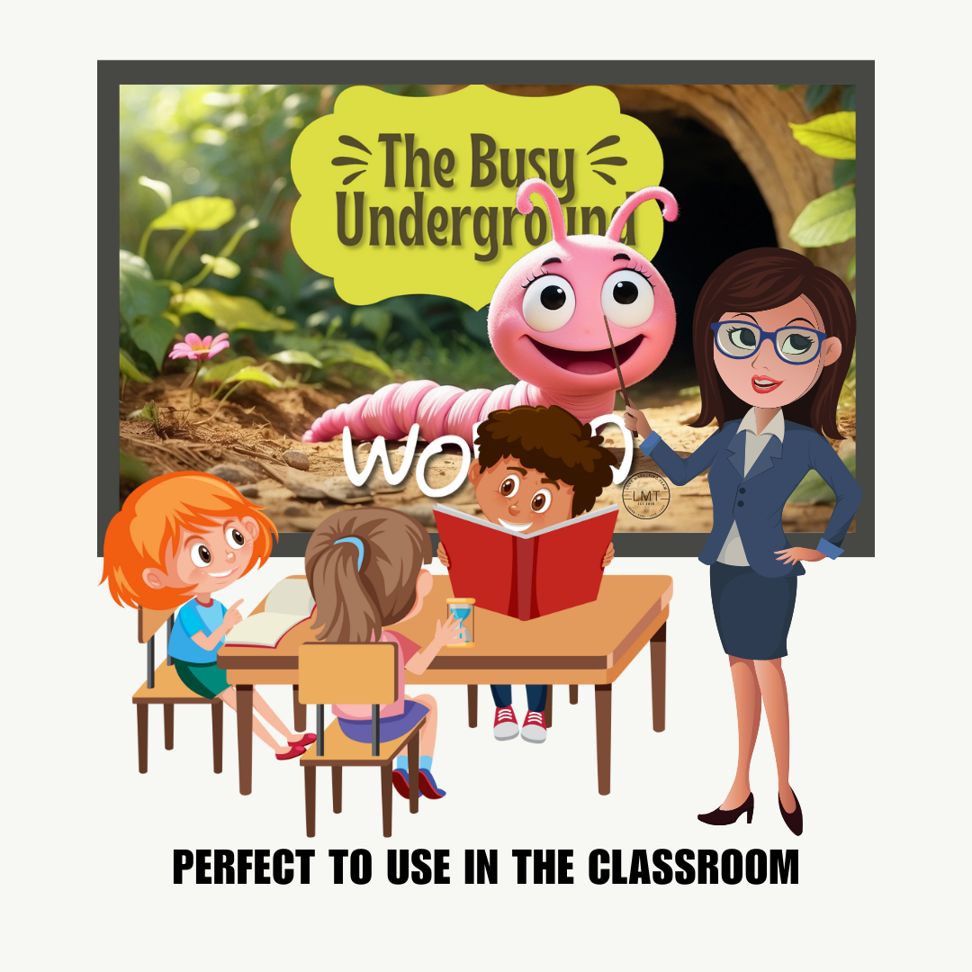 KIDS | "The Busy Underground World" | Editable Story-book with Audio | Editable in Canva