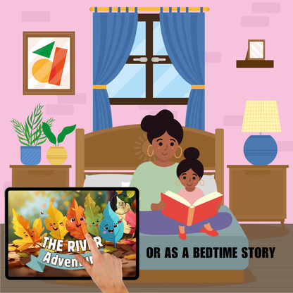 KIDS | "The River Adventure" | Editable Story-book with Audio | Editable in Canva