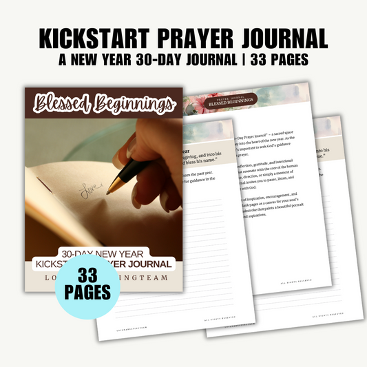 FAITH | 30-Day New Year Kickstart Prayer Journal | 33 Pages