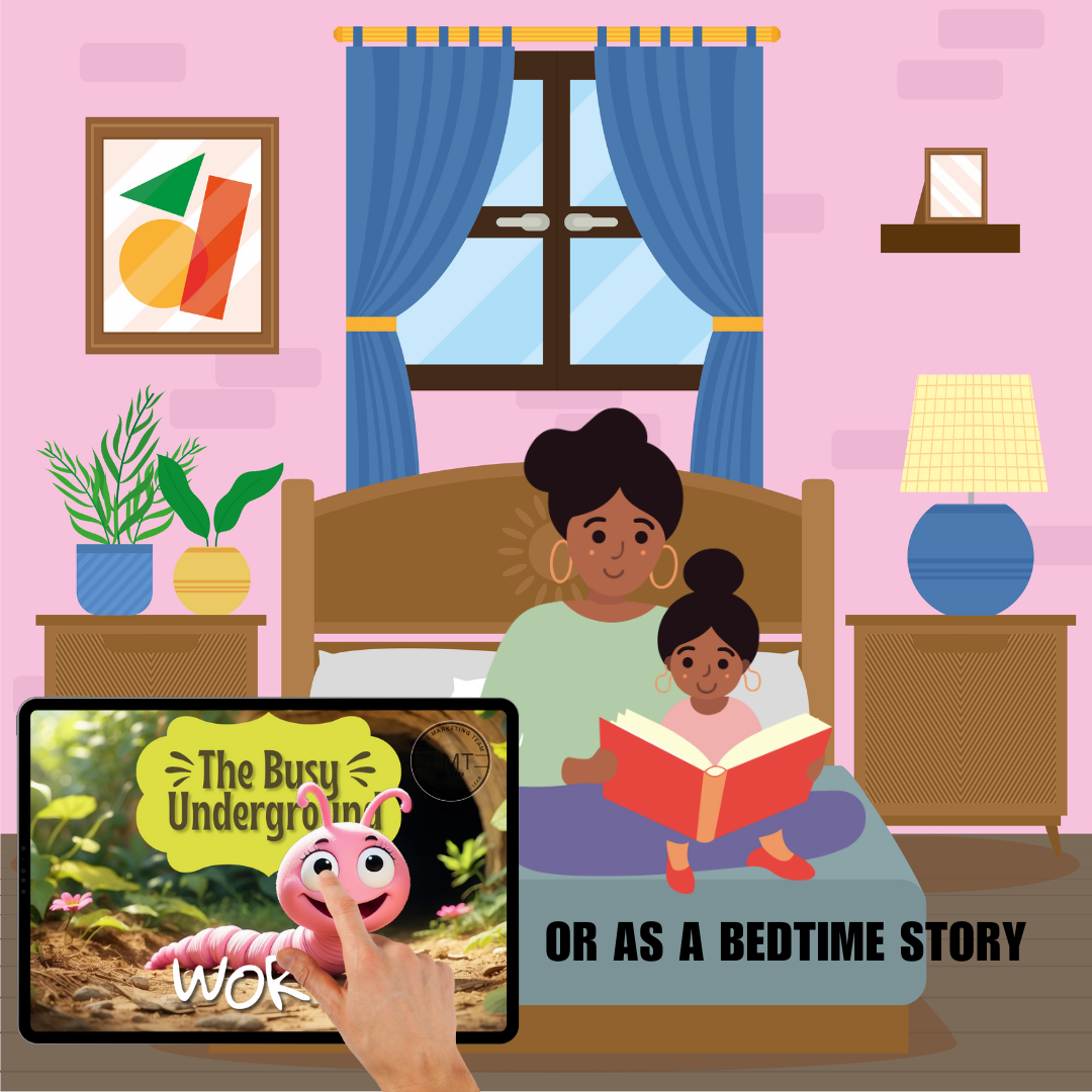 KIDS | "The Busy Underground World" | Editable Story-book with Audio | Editable in Canva