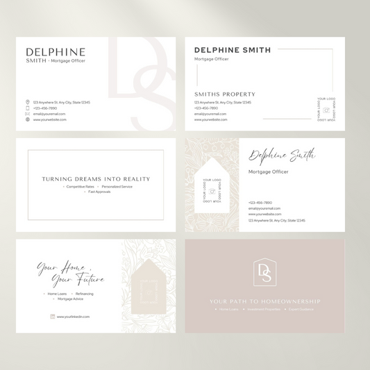 Mortgage Office | Business Cards | Real Estate Agent Cards