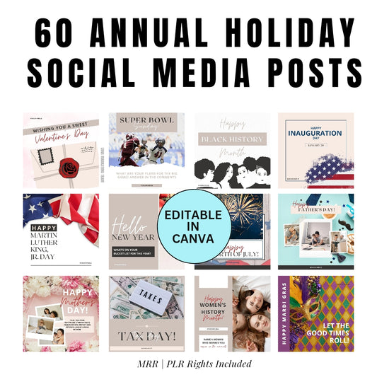 SOCIAL MEDIA | 60 Annual Holiday Social Media Posts