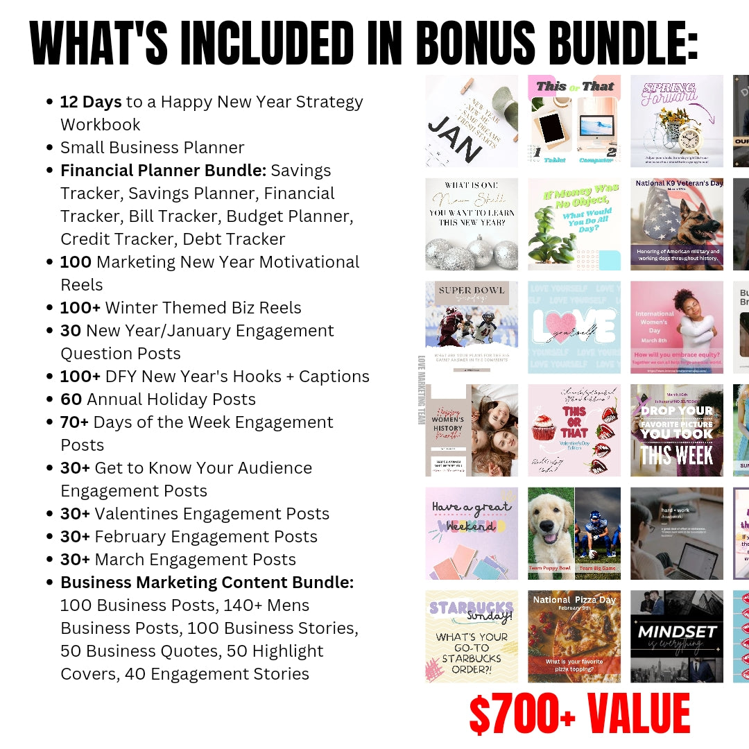 Next Level New Year Biz Bundle | 70% OFF *LIMITED TIME*