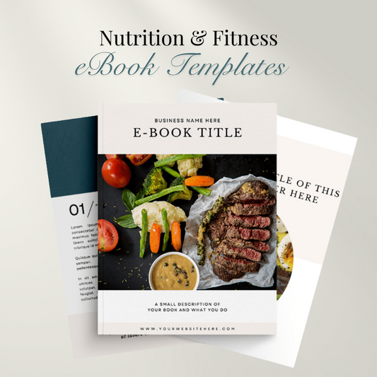 Nutrition & Fitness Templates | e-book | Health, Fitness and Wellbeing