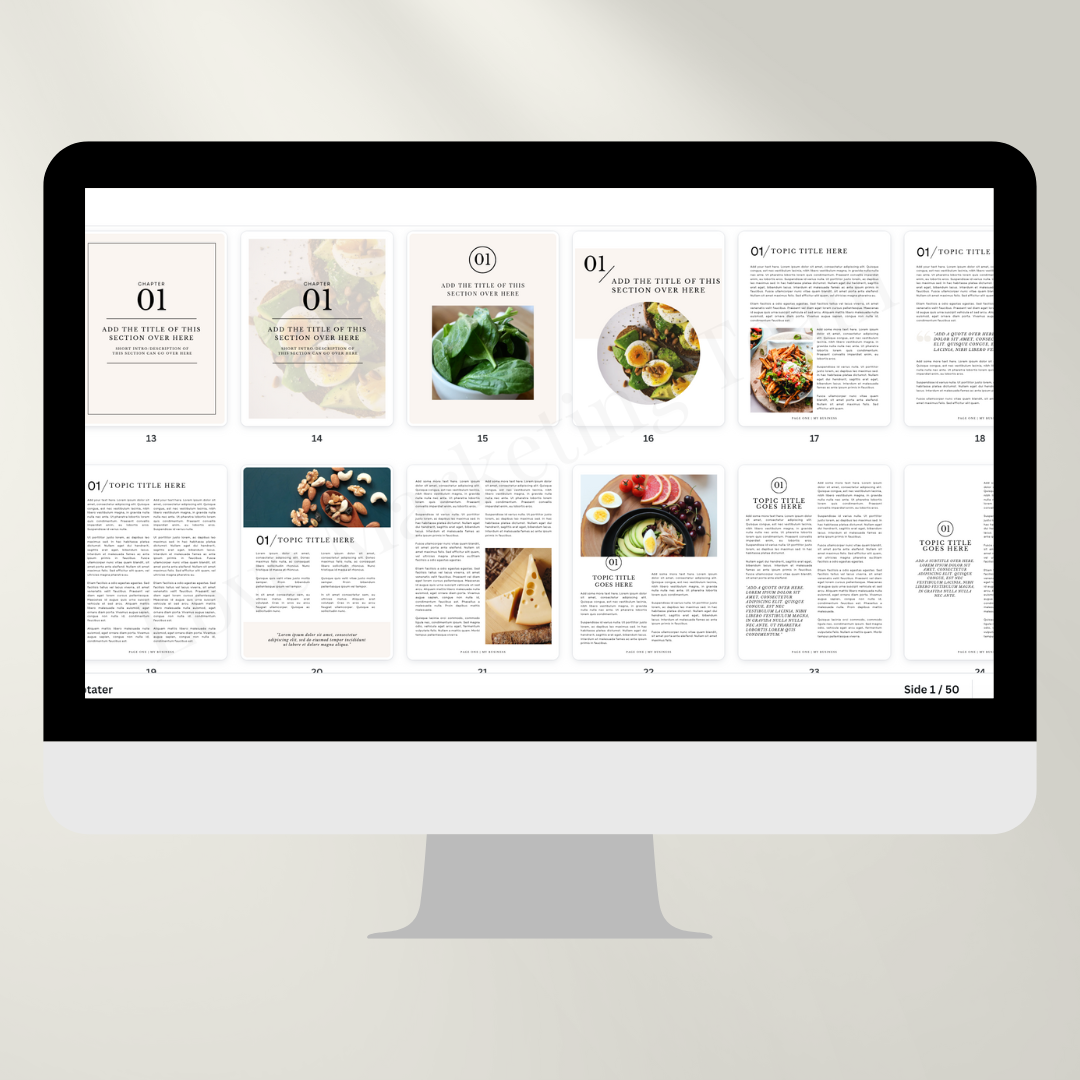 Nutrition & Fitness Templates | e-book | Health, Fitness and Wellbeing