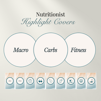 Nutritionist | Highlight Covers | Health, Wellness, Fitness