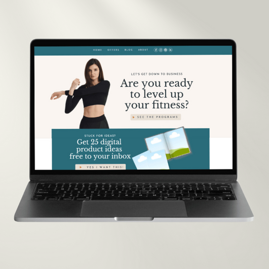 Personal Trainer Canva Website | Health, Wellness, Fitness