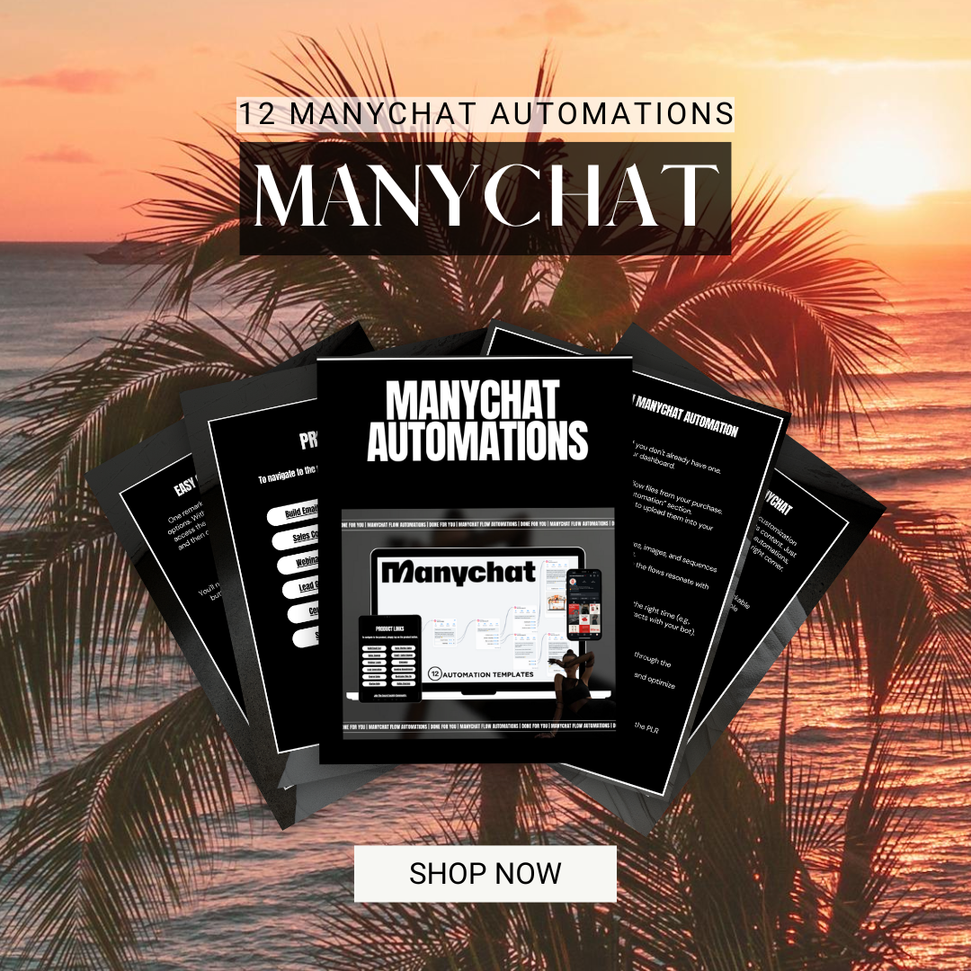 Manychat Automation Flows: PLR & MRR Included!