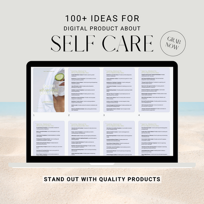 100+ Self Care Digital Product Ideas