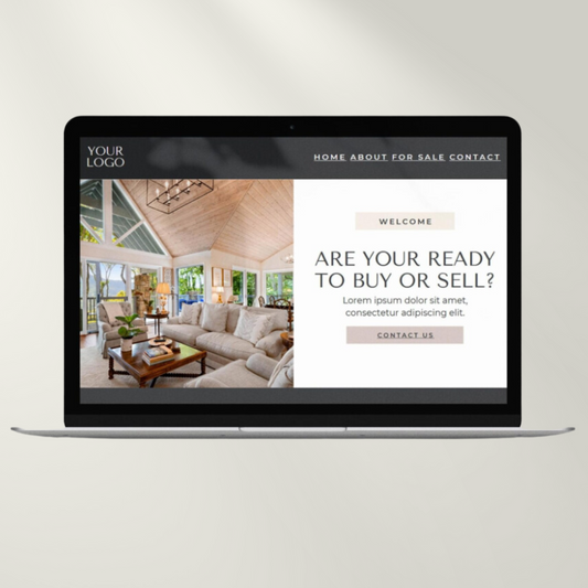 Real Estate |  Canva Website | Template | Editable in Canva