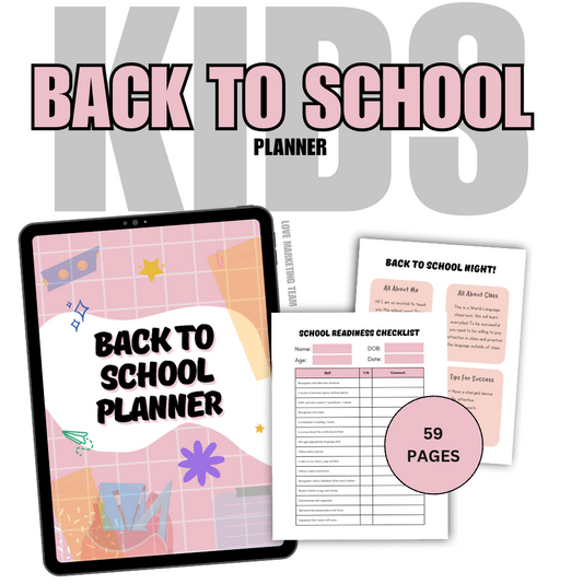 KIDS | Back to School Planner