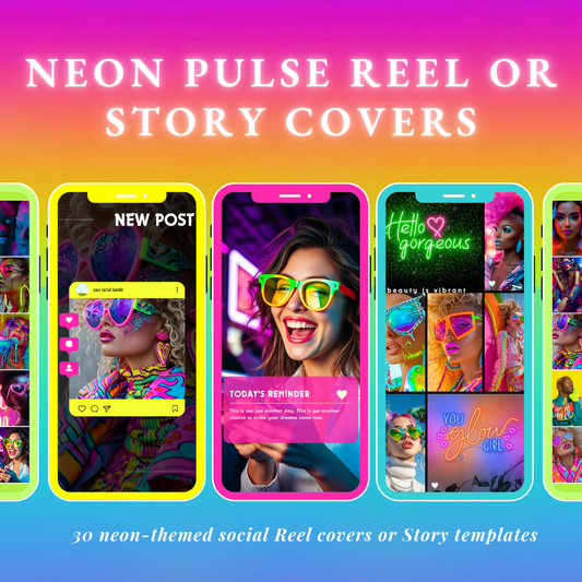 Neon Pulse Reel or Story Covers | LMT EXCLUSIVE