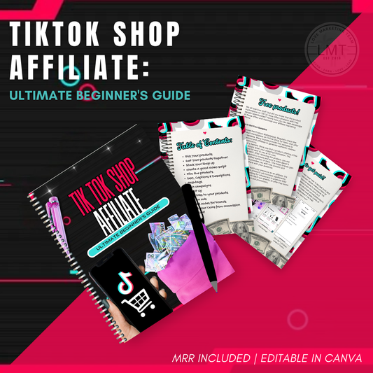 TikTok Shop Afilliate Beginners Guide | E-book | MRR