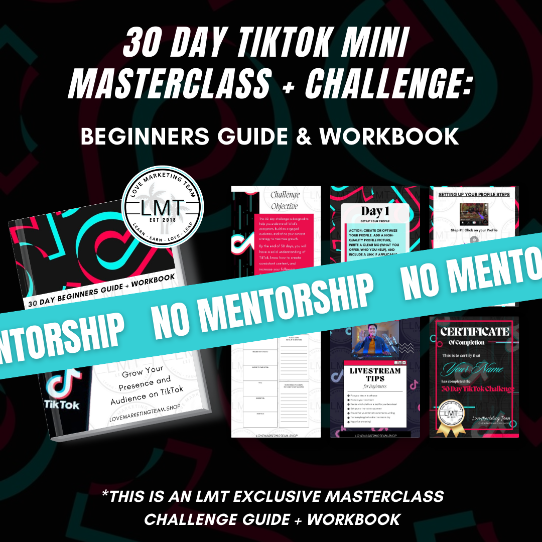 TikTok 30-Day Challenge + 6 Bonuses | NO MENTORSHIP