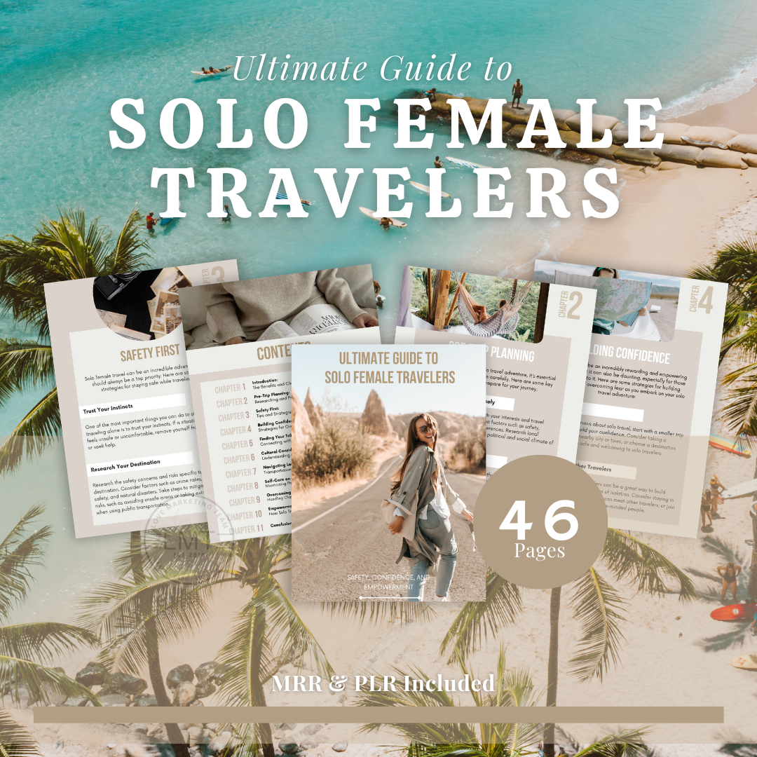 Ultimate Guide to Solo Female travelers | MRR