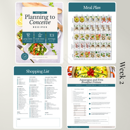 14 day Planning to Conceive Meal Plan | Health, Fitness and Wellbeing