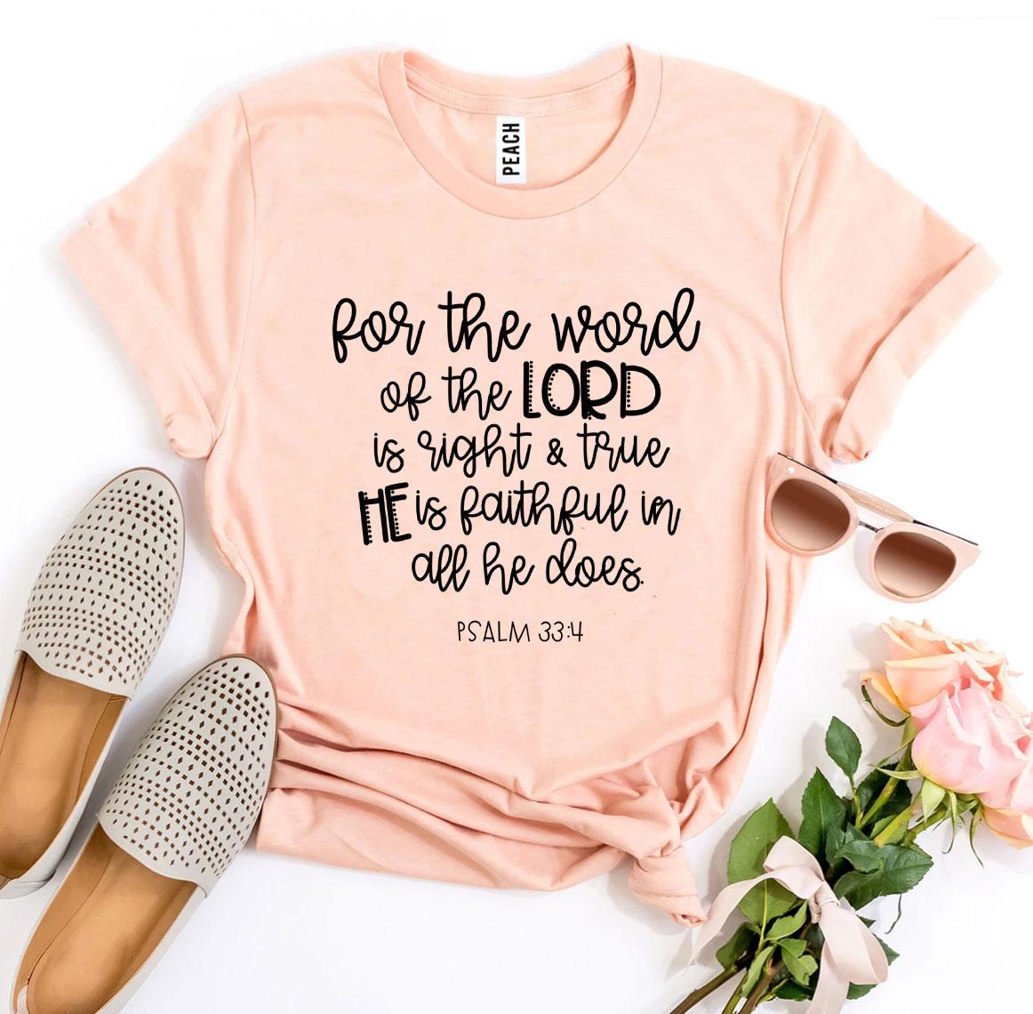 T-SHIRT | The Lord Is Right | Psalm