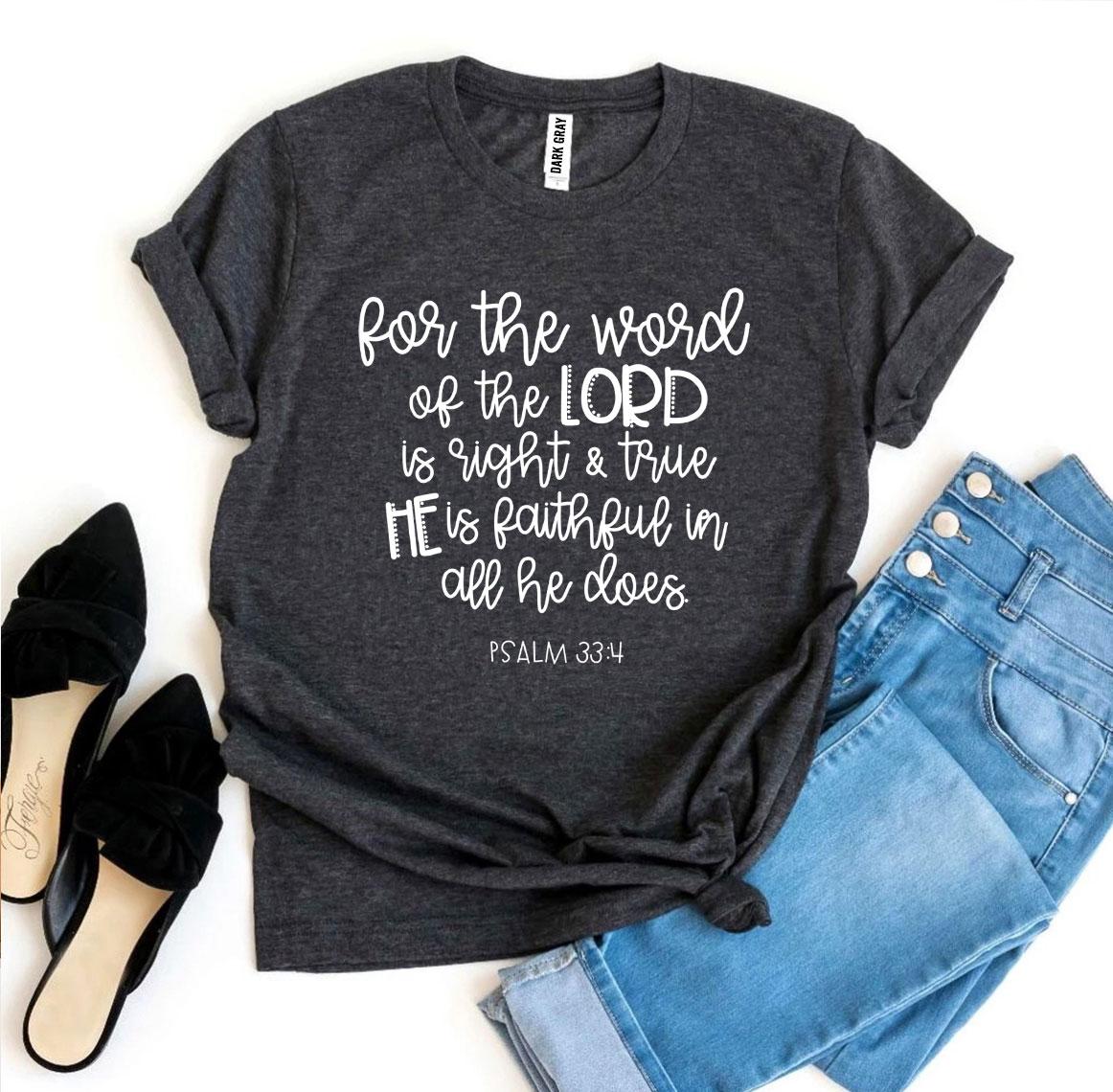 T-SHIRT | The Lord Is Right | Psalm