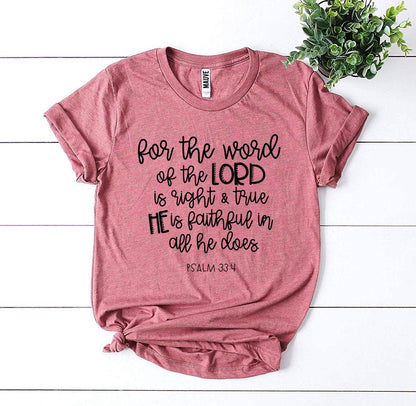 T-SHIRT | The Lord Is Right | Psalm