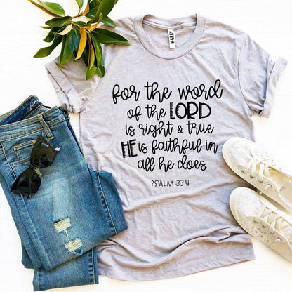 T-SHIRT | The Lord Is Right | Psalm