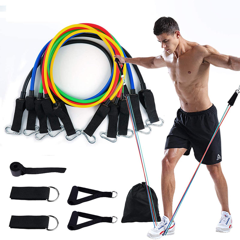 FITNESS | 11 Pcs Fitness Equipment Resistance Band Set