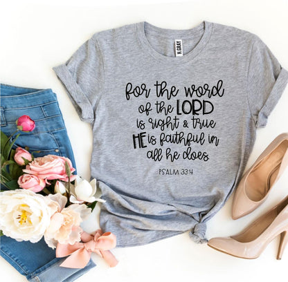 T-SHIRT | The Lord Is Right | Psalm