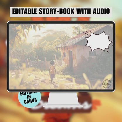 KIDS | "Ken's Running Dream" | Editable Story-book with Audio | Canva Free