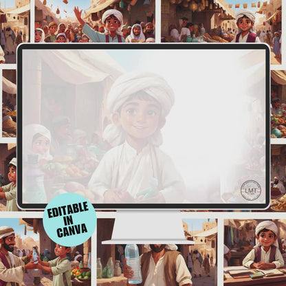 KIDS | "Malik the Honest Trader" | Editable Story-book with Audio | Canva Free