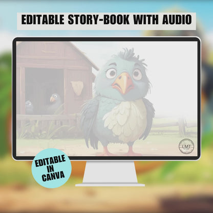 KIDS | "The Brave Little Bird" | Editable Story-book with Audio | Canva Free