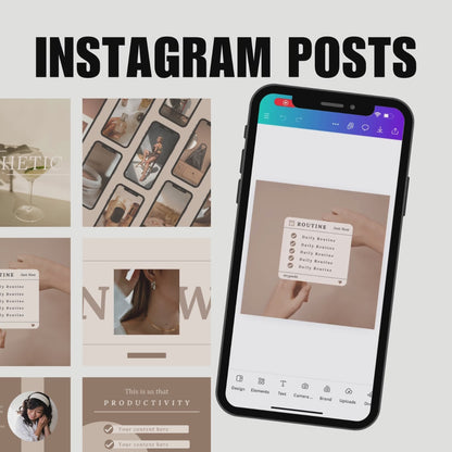 SOCIAL MEDIA | 100 Aesthetic Content Creator | Instagram Square Posts