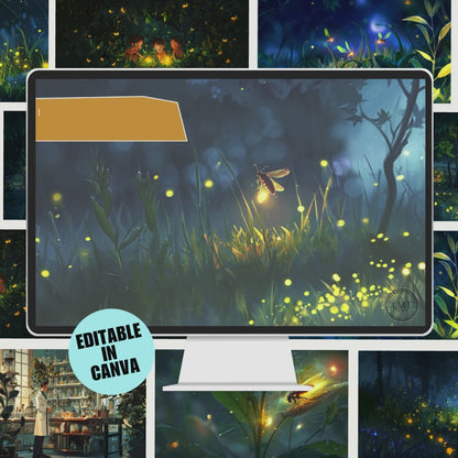 KIDS | "The Glowing Fireflies" | Editable Story-book with Audio | Canva Free