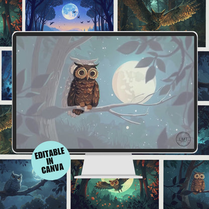 KIDS | "Owl Wonders" | Editable Story-book with Audio | Canva Free