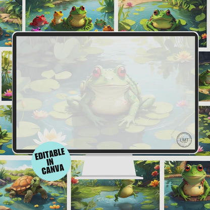 KIDS | "Freddy the Proud Frog" | Editable Story-book with Audio | Canva Free