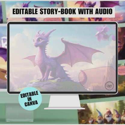 KIDS | "Draco's Kind Wings" | Editable Story-book with Audio | Canva Free