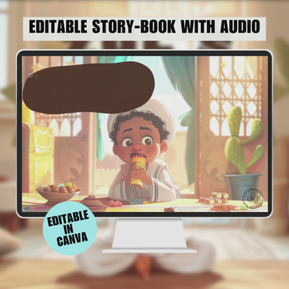 KIDS | "Zul's Toothache Lesson" | Editable Story-book with Audio | Canva Free