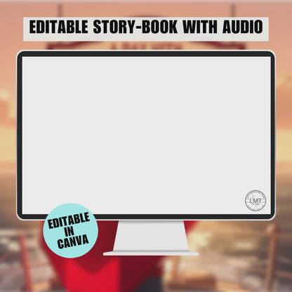 KIDS | "A Day with Captain Adventure" | Editable Story-book with Audio | Canva Free