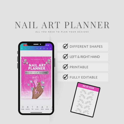 Nail Art Planner (26 Pages) | Generational Luxury | E-BOOK | PLR