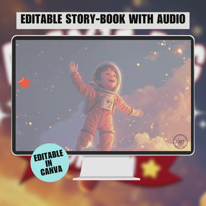 KIDS | " Alex's Big Dream" | Editable Story-book with Audio | Canva Free