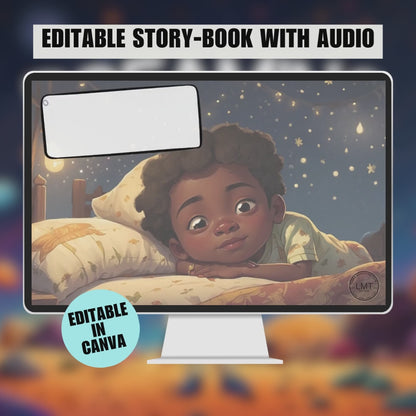 KIDS | "Dreaming of the Stars" | Editable Story-book with Audio | Canva Free