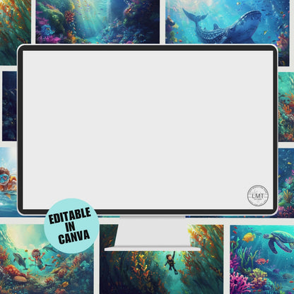 KIDS | "Underwater Wonders" | Editable Story-book with Audio | Canva Free