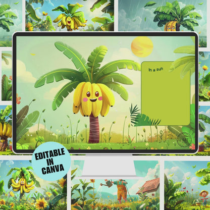 KIDS | "Benny the Banana Tree" | Editable Story-book with Audio | Canva Free