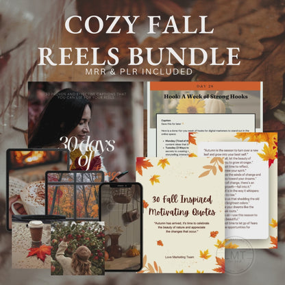 Cozy Fall Reels Bundle | MRR & PLR