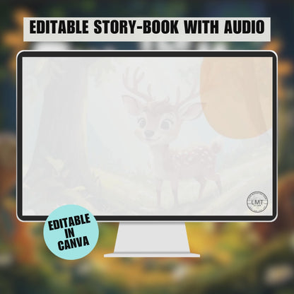 KIDS | "The Friendly Forest Friends" | Editable Story-book with Audio | Canva Free