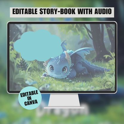 KIDS | "The Humble Dragon" | Editable Story-book with Audio | Canva Free