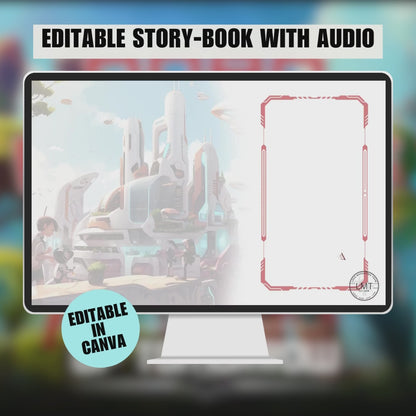 KIDS | "Robo Friends of Tomorrow" | Editable Story-book with Audio | Canva Free