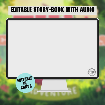 KIDS | "Ellie the Elephant's Adventure" | Editable Story-book with Audio | Canva Free