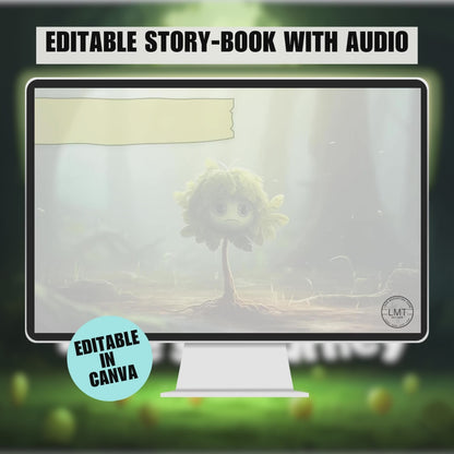 KIDS | " The Little Tree's Journey " | Editable Story-book with Audio | Canva Free