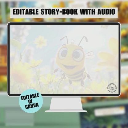 KIDS | "The Helpful Hive" | Editable Story-book with Audio | Canva Free