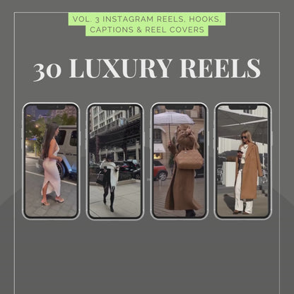 Vol 3. Instagram Reels, Hooks, Captions & Reel Covers